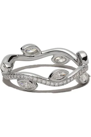 De Beers 18kt white gold Adonis Rose diamond band