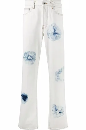 MARCELO BURLON Jeans rectos con motivo tie-dye
