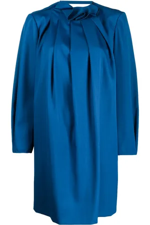 Nina Ricci Vestido recto con pliegues