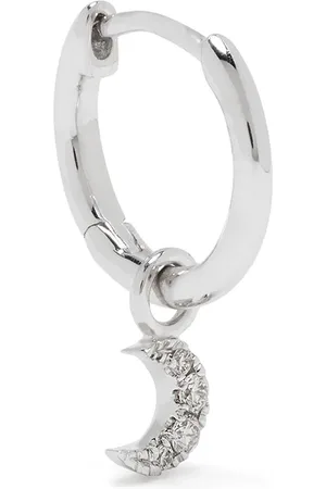 DJULA Arracada en oro blanco de 18kt con diamantes