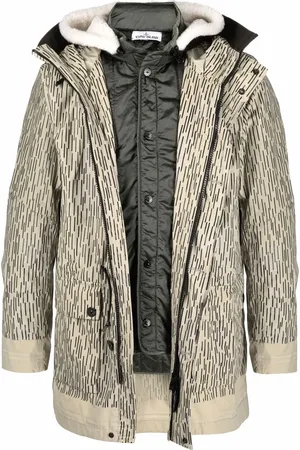 Stone Island Parka con estampado Rain Camoc