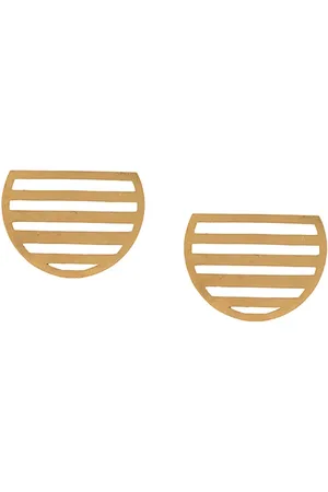 HSU JEWELLERY LONDON Aretes con forma de medio círculo