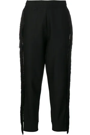 Philipp Plein Pants con ribete de flecos