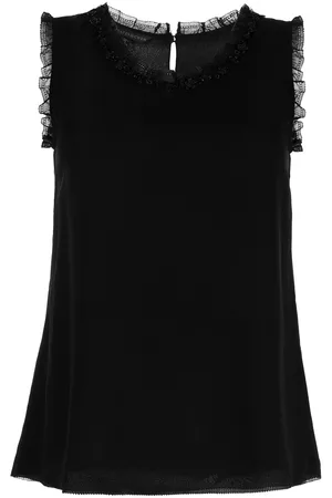 SHIATZY CHEN Blusa sin mangas con detalle de mostacillas