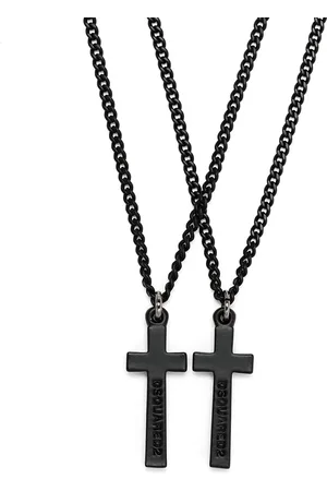 Dsquared2 Collar con dos cruces