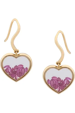 Aurélie Bidermann Aretes con corazón "Chivor"