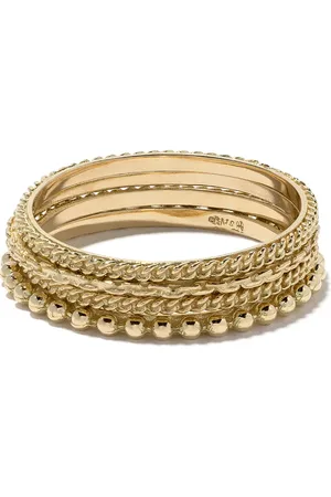 WOUTERS & HENDRIX Set de cuatro anillos en oro de 18kt