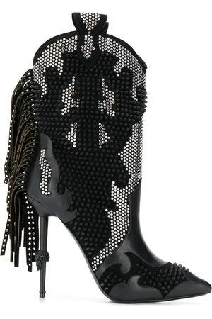 Philipp Plein Botas estilo cowboy con detalles