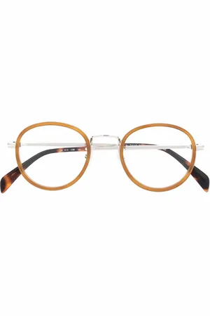 DB EYEWEAR BY DAVID BECKHAM Lentes con armazón redonda estilo carey