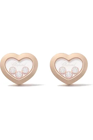 Chopard Aretes Happy Diamonds Icons de oro rosa de 18kt