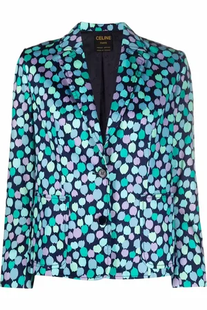 Céline Blazer con pétalos estampados 1980 pre-owned