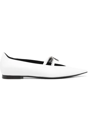 OFF-WHITE Flats con detalle de clip