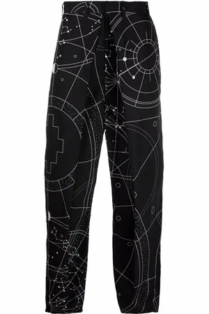 MARCELO BURLON Pantalones chino con pinzas