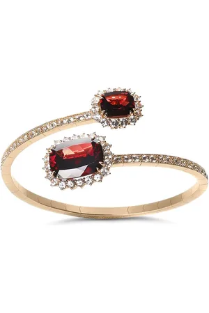 Dolce & Gabbana Brazalete Heritage en oro amarillo de 18kt con zafiro y granate