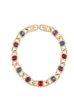 Givenchy Collar con detalles de gemas 1980