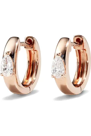 Anita Arracadas en oro rosa de 18kt con diamantes