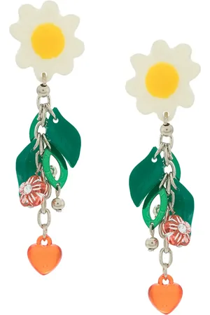 AMIR SLAMA Aretes con diseño de margarita
