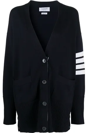 Thom Browne Cárdigan oversize con motivo 4-Bar
