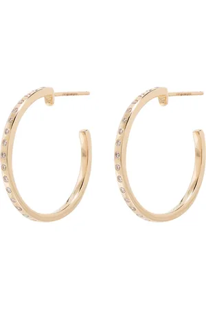 Dana Rebecca Designs Arracadas Zoe en oro amarillo de 14kt con diamante