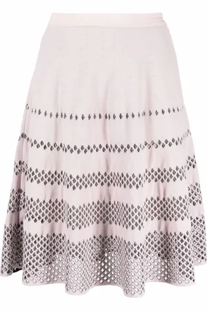 Dior Falda acampanada con perforaciones 2000 pre-owned