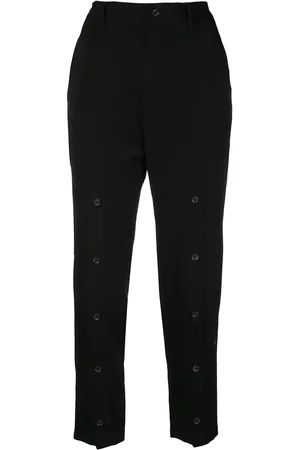 YOHJI YAMAMOTO Pantalones slim con tiro alto