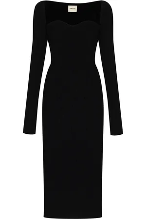 Khaite Vestido de canalé Beth