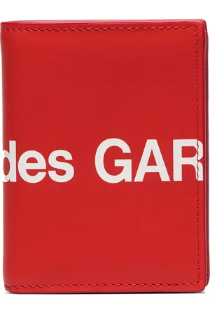 Comme des Garçons Cartera plegable con logo estampado