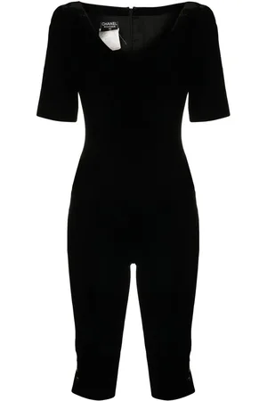 CHANEL Jumpsuit corto de terciopelo 1994