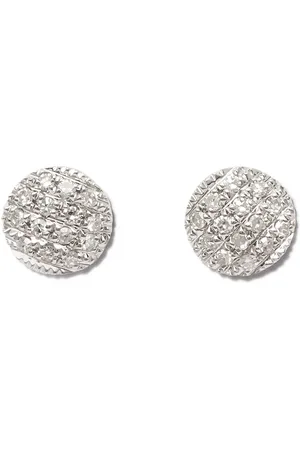 Dana Rebecca Designs Aretes Lauren Joy en oro blanco de 14kt con diamantes