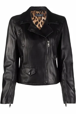 Dolce & Gabbana Chamarra biker de cuero
