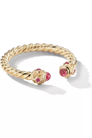 David Yurman Anillo Renaissance en oro amarillo de 18kt con rubí de 2.3mm