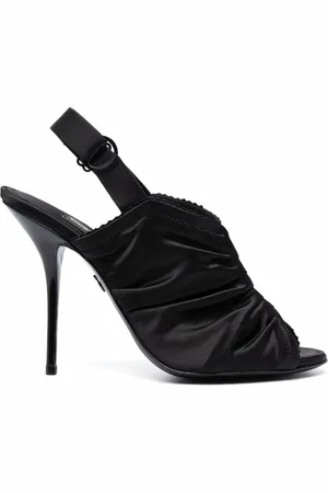 Dolce & Gabbana Sandalias fruncidas con tacón stiletto