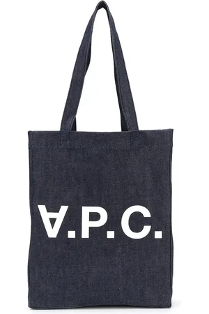 A.P.C. Tote de mezclilla con logo