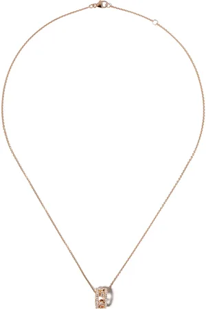 De Beers Collar Dewdrop en oro rosa de 18kt con dije de diamante