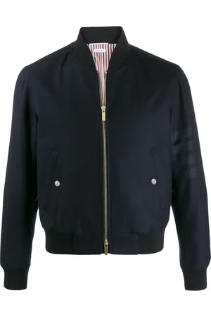 Thom Browne Chaqueta bomber con cremallera y 4 rayas