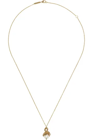 STEPHEN WEBSTER Collar Gemini Astro Ball en oro amarillo de 18kt con dije de perla