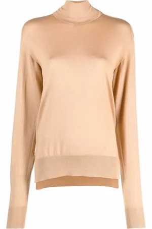 Jil Sander Suéter de tejido fino con cuello vuelto