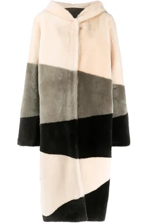 LISKA Hooded single-breasted coat