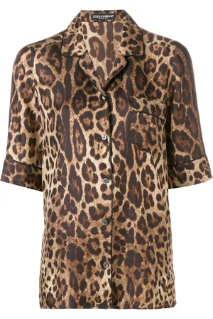 Dolce & Gabbana Camisa con estampado de leopardo