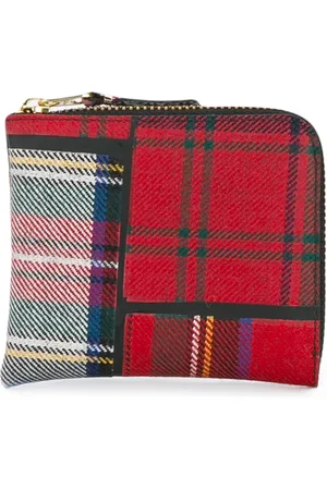 Comme des Garçons Cartera a cuadros tartán
