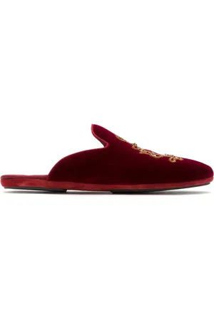 Dolce & Gabbana Logo embroidered slippers
