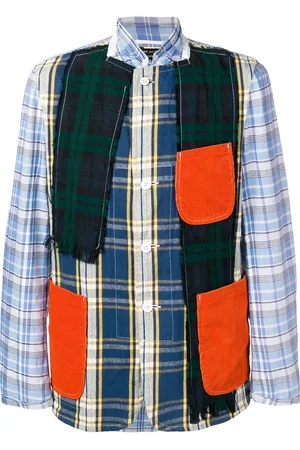 Comme des Garçons Chamarra a cuadros en patchwork