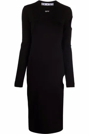 OFF-WHITE Vestido tejido con logo Meteor