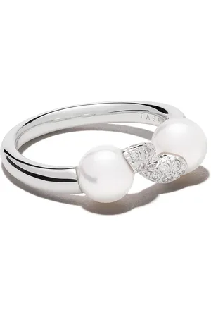 Tasaki Anillo Danger Fang en oro blanco de 18kt con diamantes