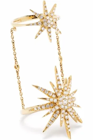 DJULA Anillo Double Soleil en oro amarillo de 18kt con diamantes