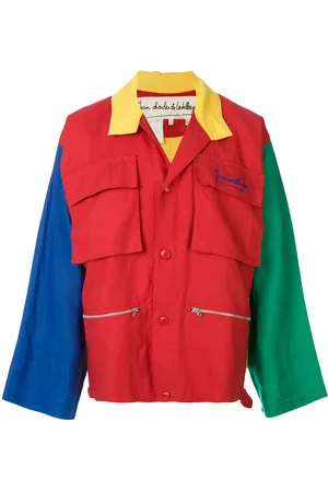 JC DE CASTELBAJAC Chamarra utility en color block 1980