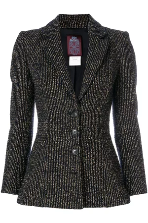 John Galliano Metallic striped blazer