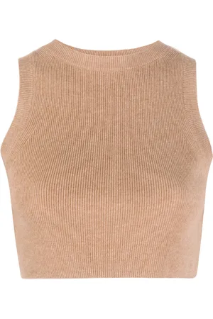 Cashmere In Love Top tejido de canalé corto