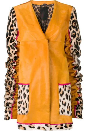 LISKA Abrigo con mangas con motivo animal print