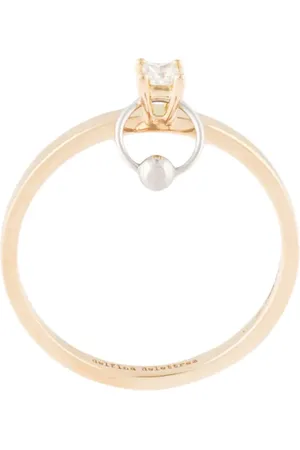 DELFINA DELETTREZ Anillo en oro amarillo 18kt y diamante